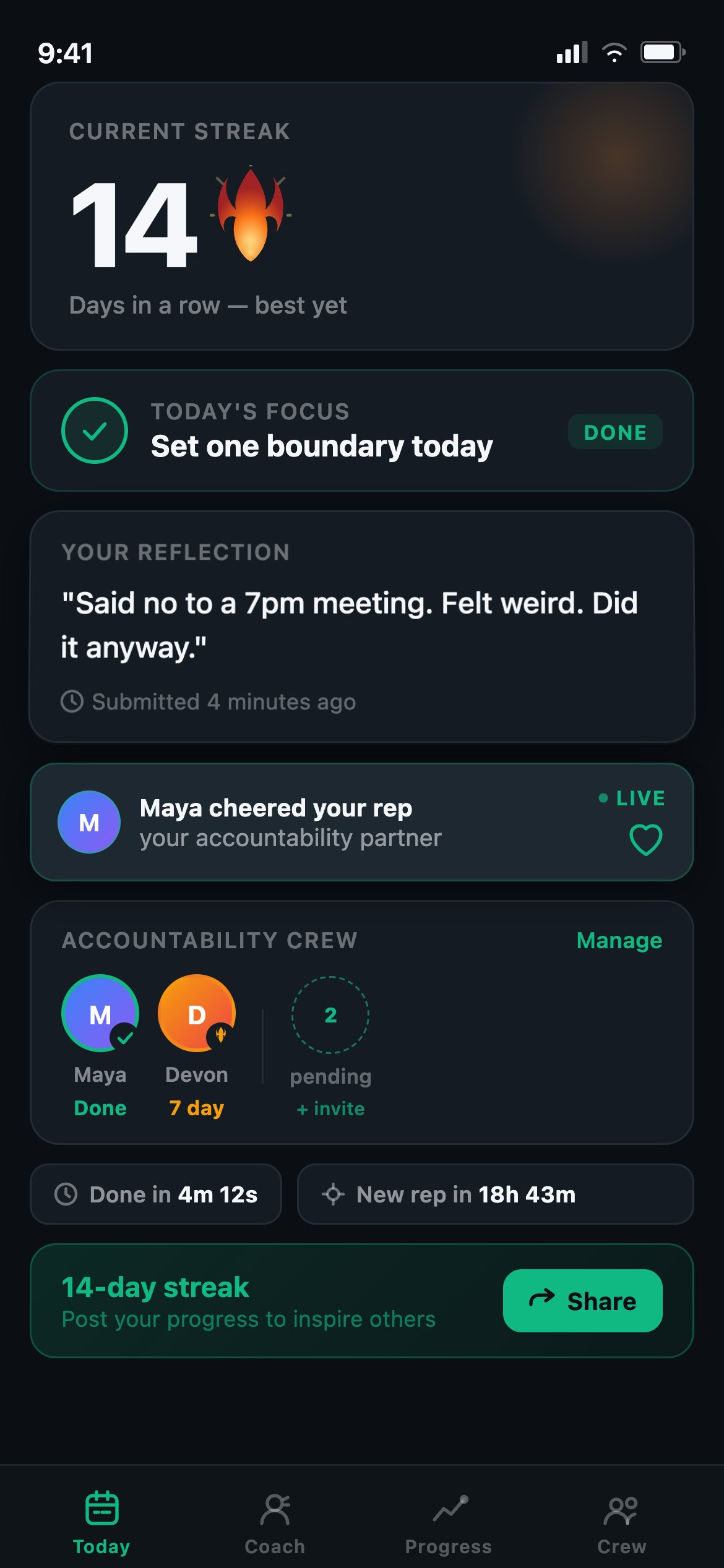 MomentumOS — an iOS app by Apps On Tap for coaches