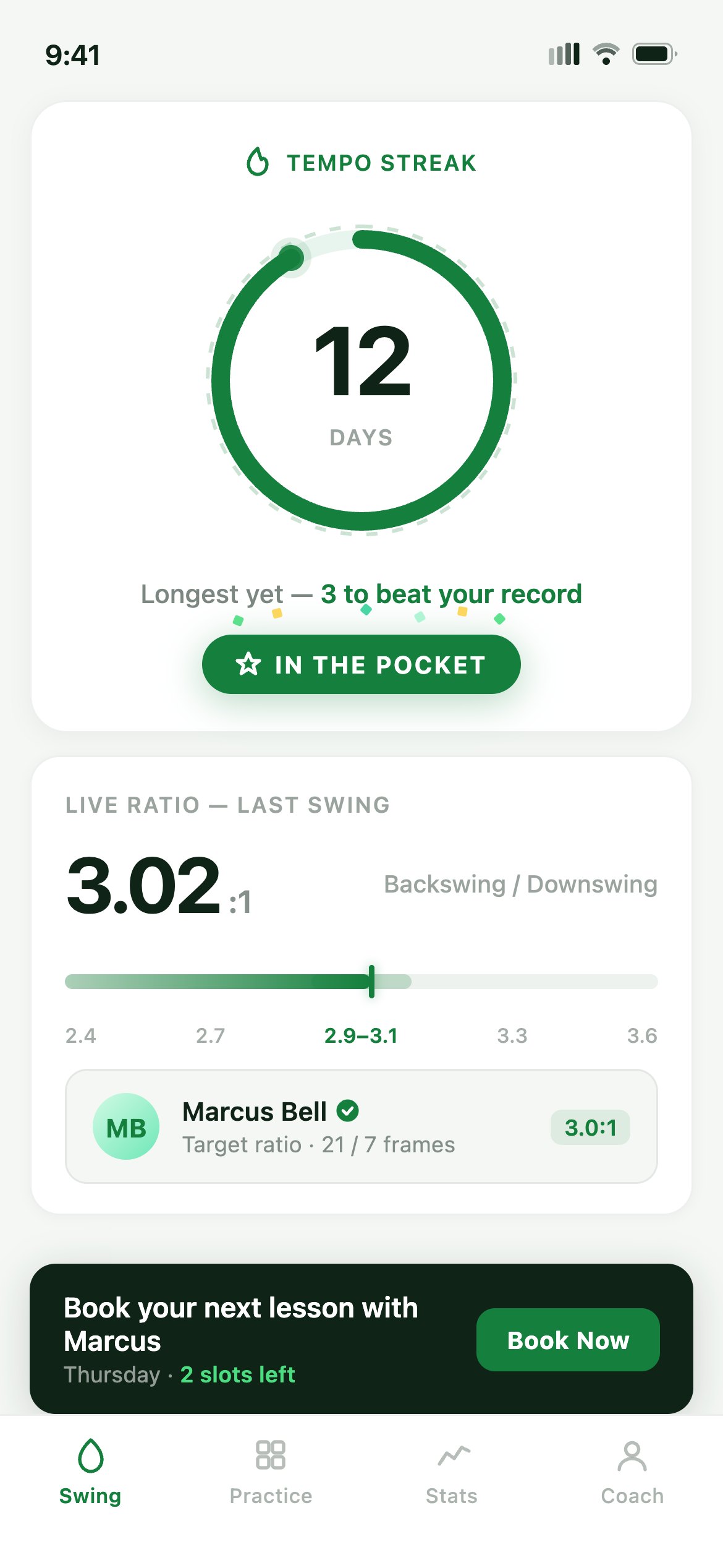 FlushGolf — an iOS app by Apps On Tap for golf instructors