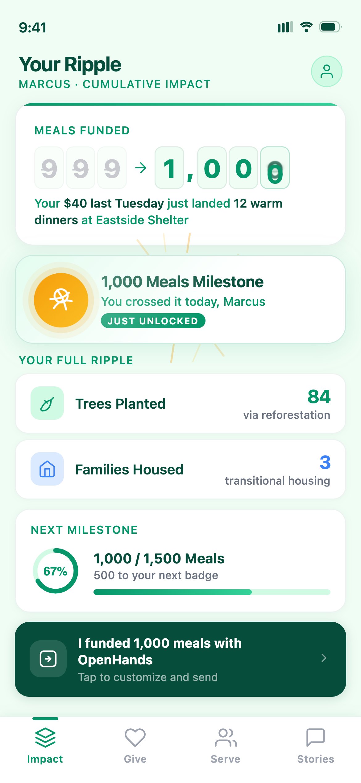 OpenHands — an iOS app by Apps On Tap for nonprofits