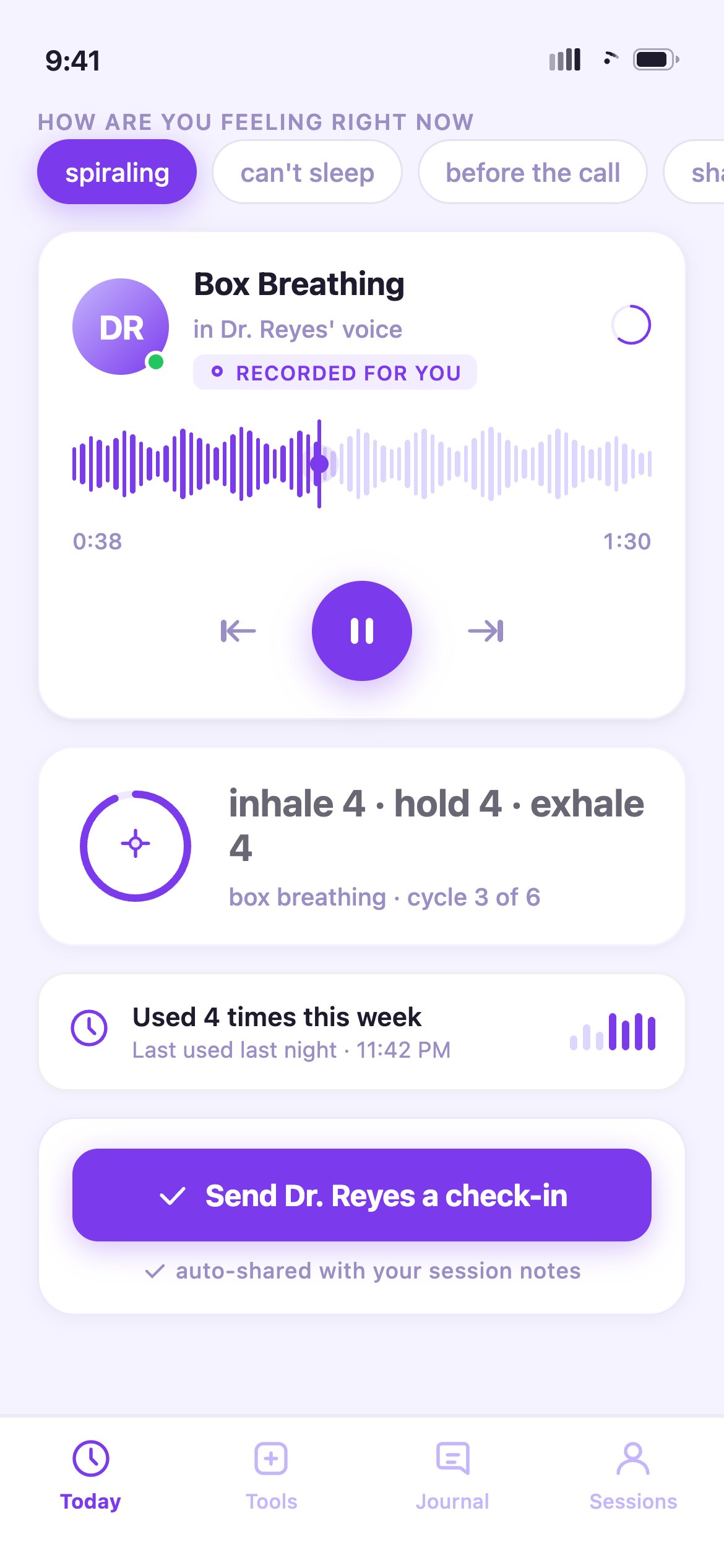 Stillpoint — an iOS app by Apps On Tap for therapists